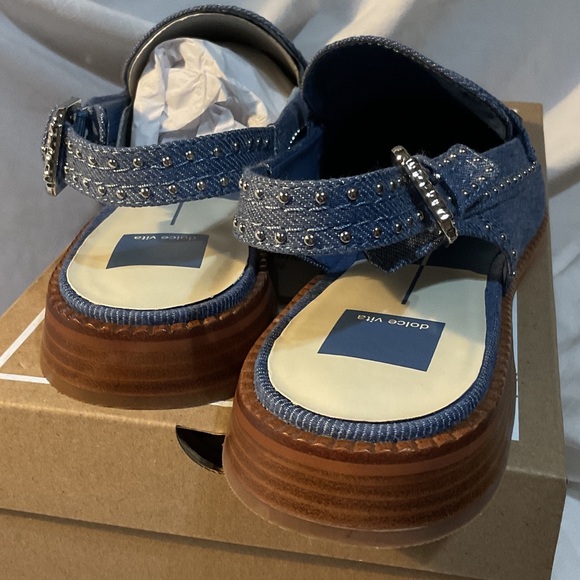 Dolce Vita Blue Denim Shoes - Picture 6 of 7